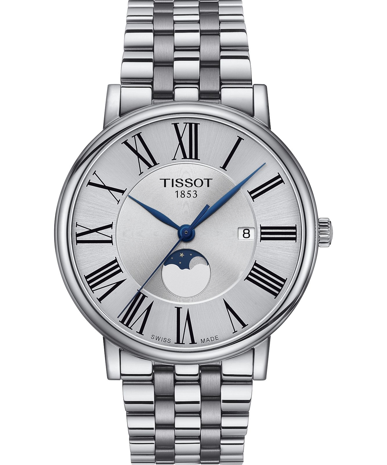 Zegarek męski Tissot Carson Premium Gent Moonphase T122.423.11.033.00 (T1224231103300)