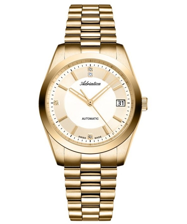 Zegarek damski Adriatica Classic Automatic Diamonds A3802.1111AD