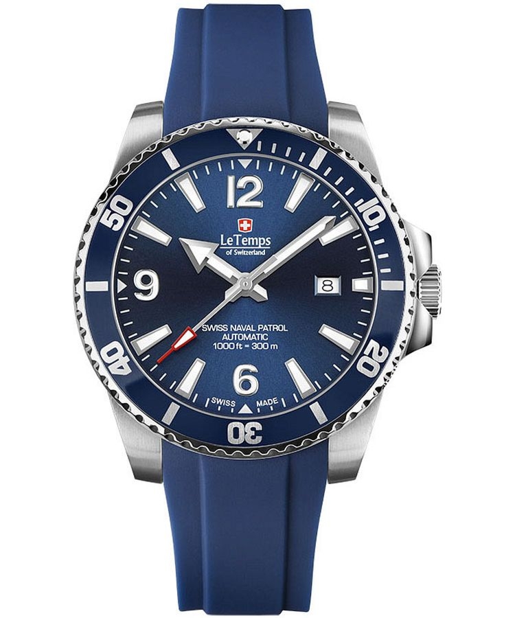 Zegarek męski Le Temps Swiss Naval Patrol Automatic LT1045.03BR03