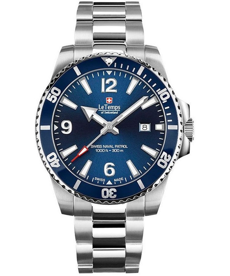 Zegarek męski Le Temps Swiss Naval Patrol LT1043.03BS01