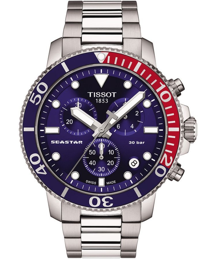 Zegarek męski Tissot Seastar 1000 Quartz Chronograph T120.417.11.041.03 (T1204171104103)