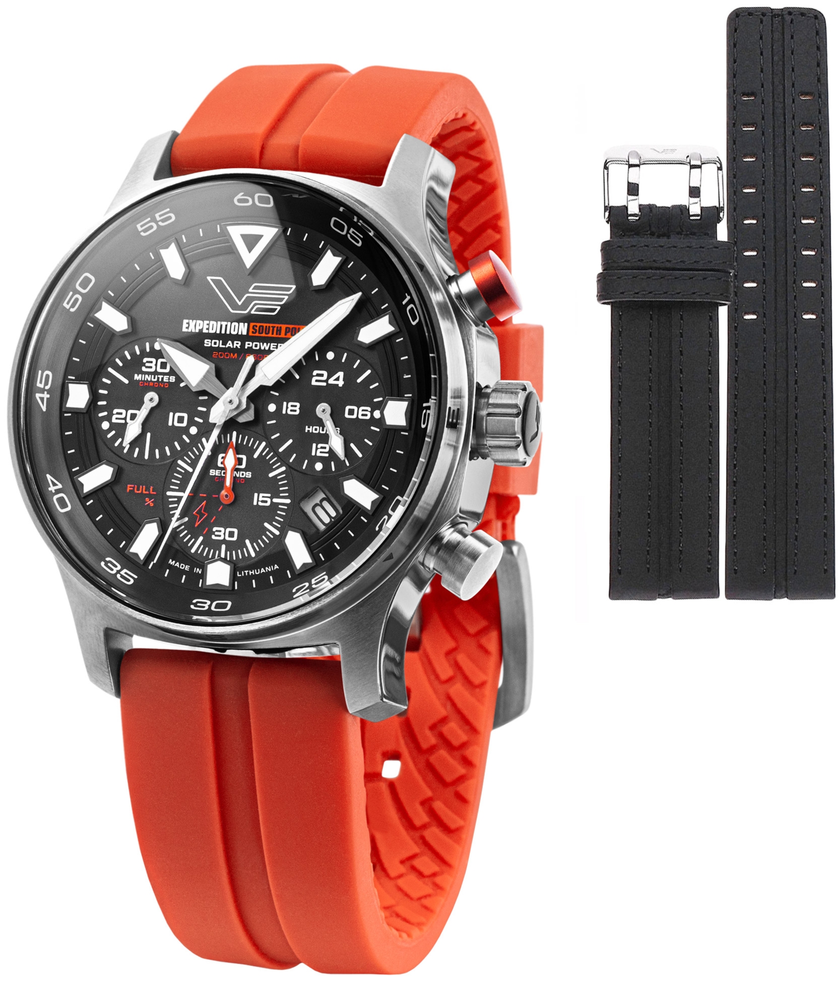 Zegarek męski Vostok Europe Expedition South Pole Solar Power Chronograph Limited Edition SET + pasek Vostok VR42-592A761-47088