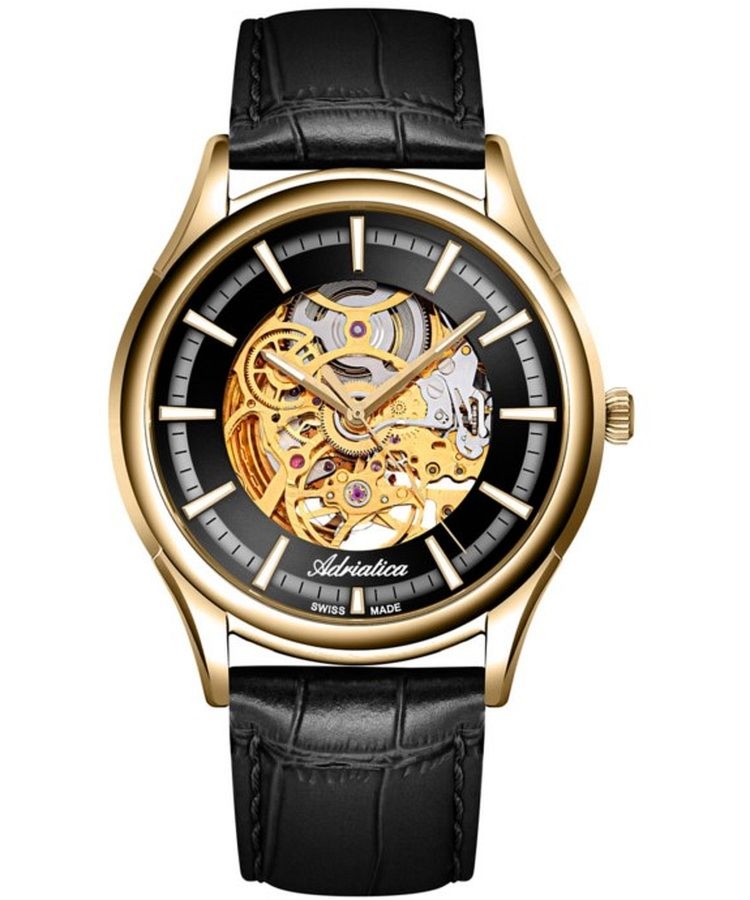 Zegarek męski Adriatica Classic Skeleton Automatic A2804.1214AS
