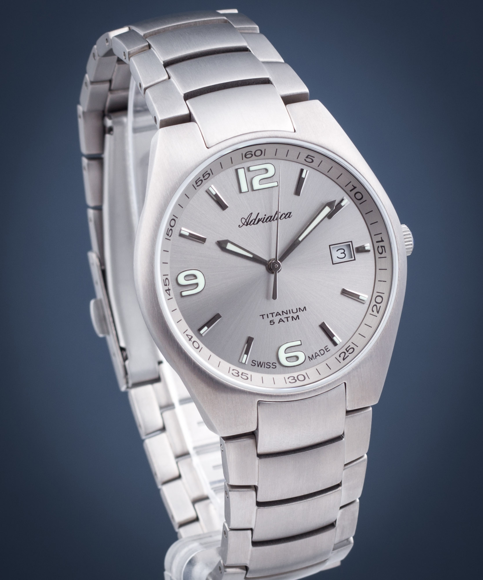 Zegarek męski Adriatica Titanium A1069.4157Q