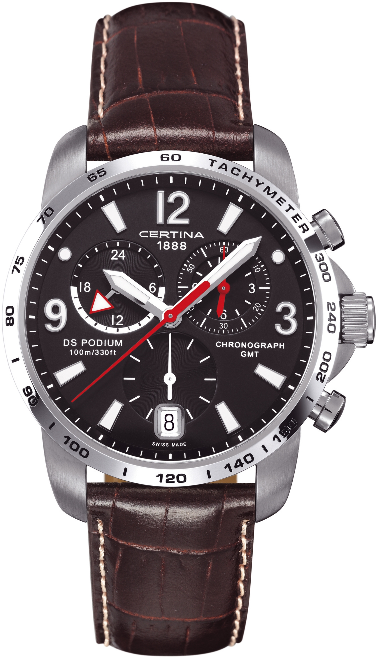 Zegarek męski Certina Ds Podium Big Size GMT Chrono C001.639.16.057.00 (C0016391605700)
