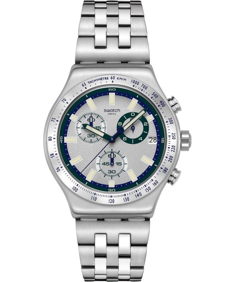Zegarek Swatch Skin Irony Midnight In The Mirror Chronograph YVS539G