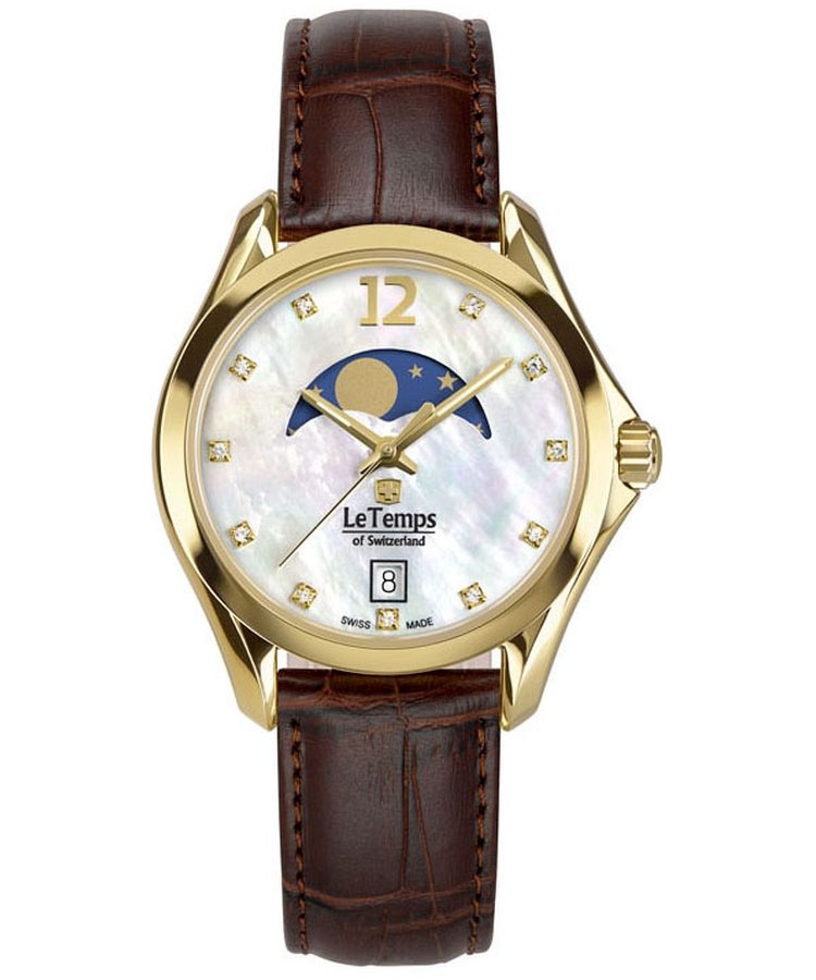 Zegarek damski Le Temps Sport Elegance Moon Phase LT1030.89BL62