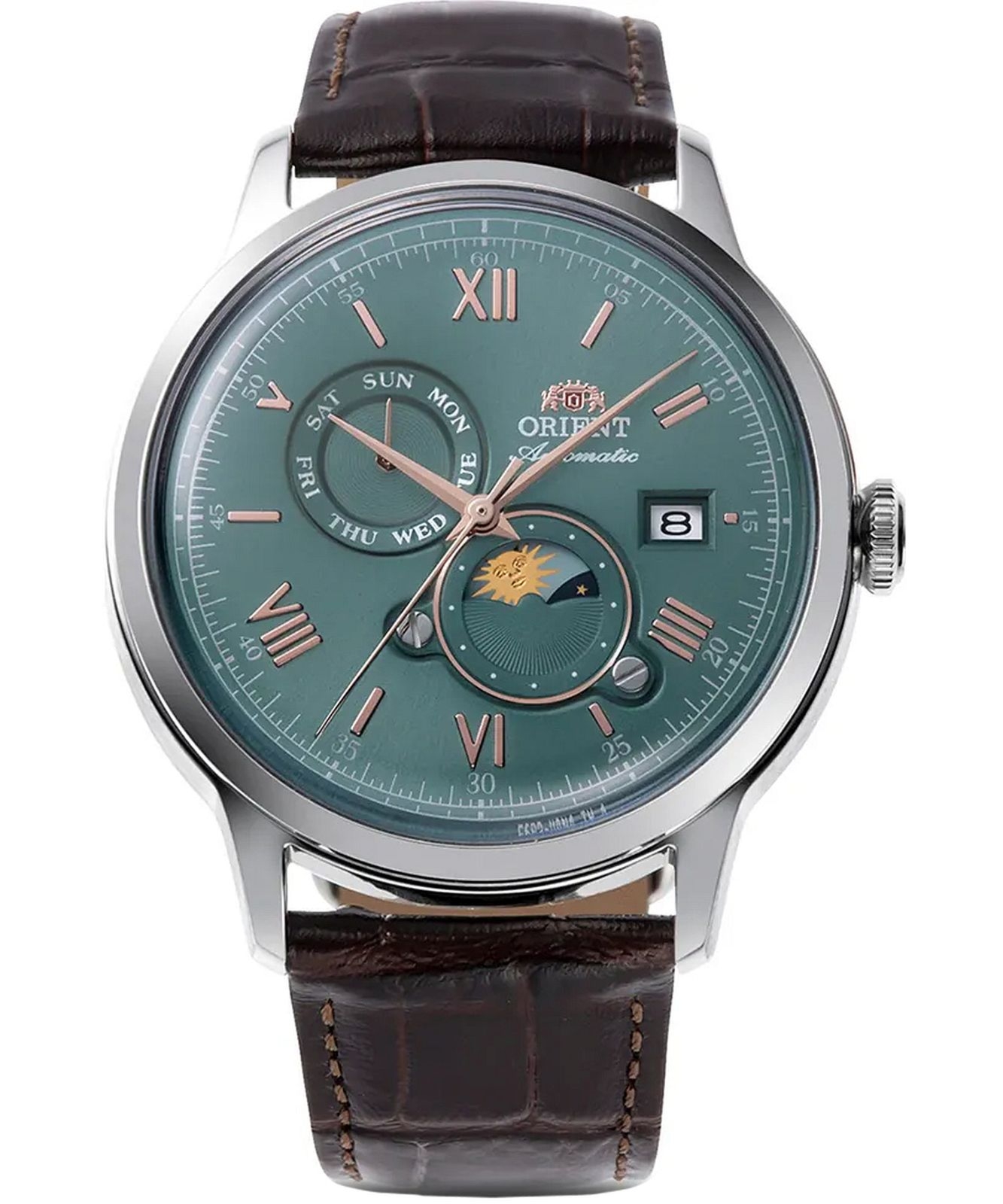 Zegarek męski Orient Bambino Sun & Moon Automatic RA-AK0805E30B