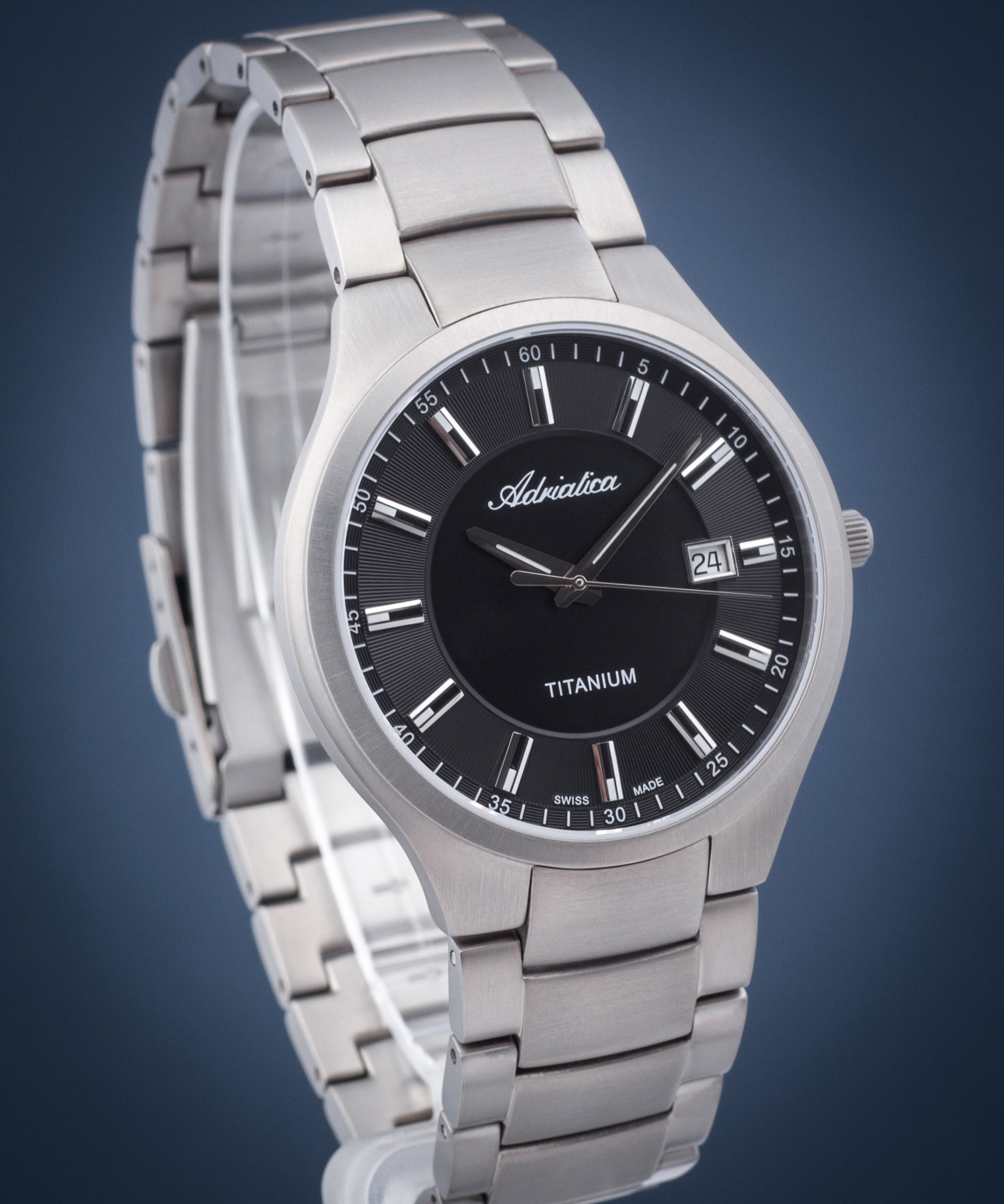 Zegarek męski Adriatica Titanium A8329.4114Q