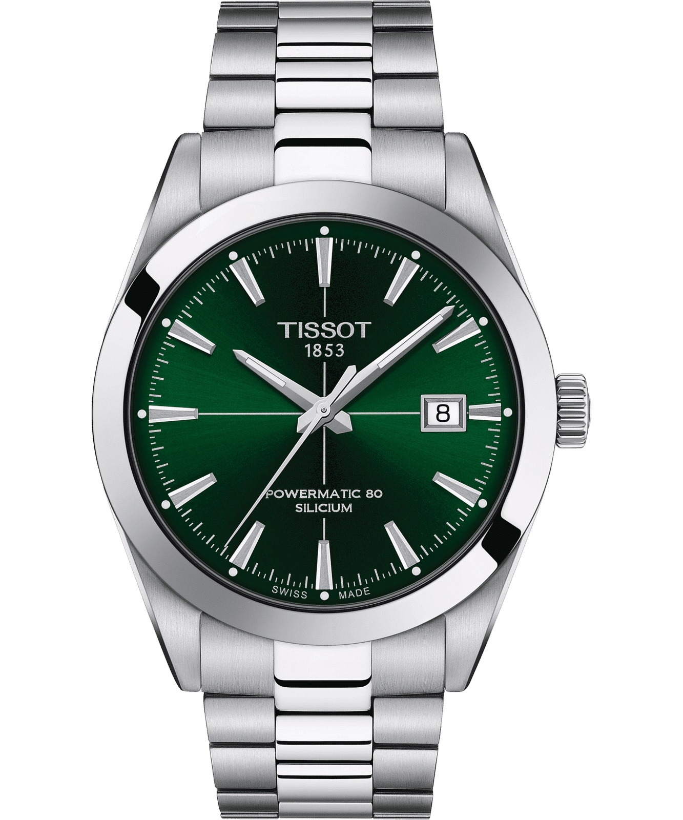 Zegarek męski Tissot Gentleman Powermatic 80 Silicium T127.407.11.091.01 (T1274071109101)