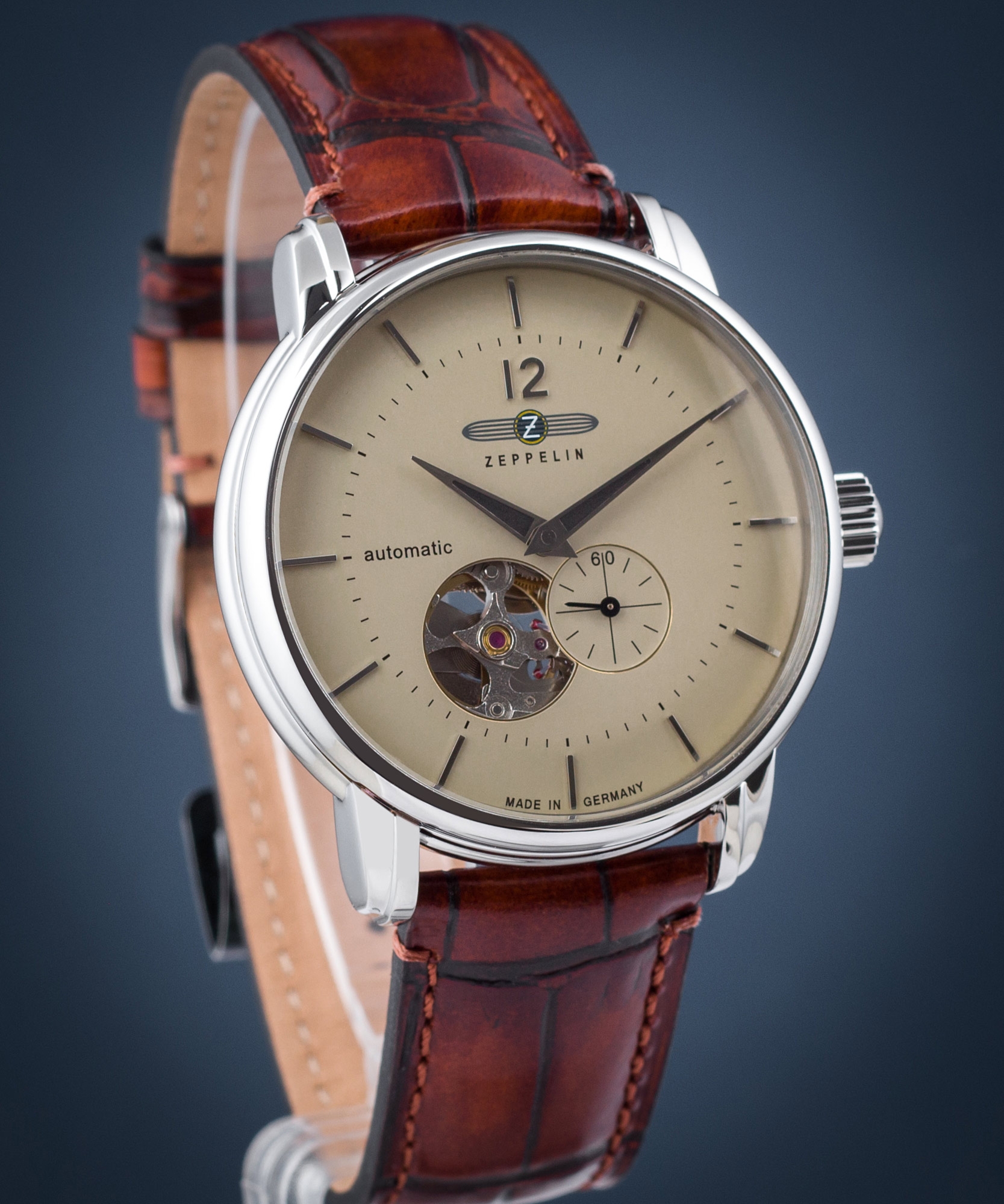Zegarek męski Zeppelin LZ120 Open Heart Automatic 8166-1