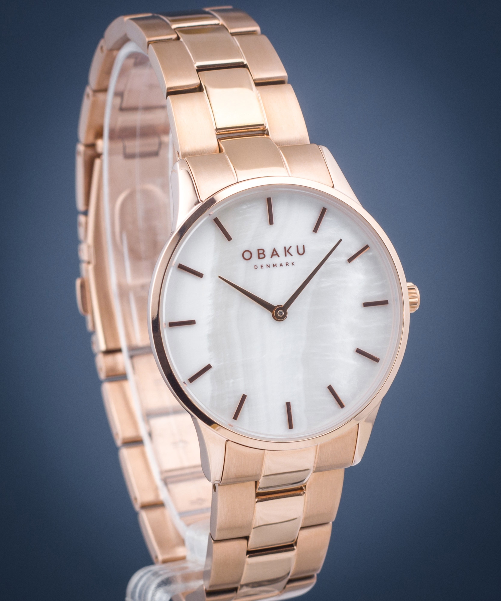 Zegarek damski Obaku Lyng Lille-Rose V247LXVWSV