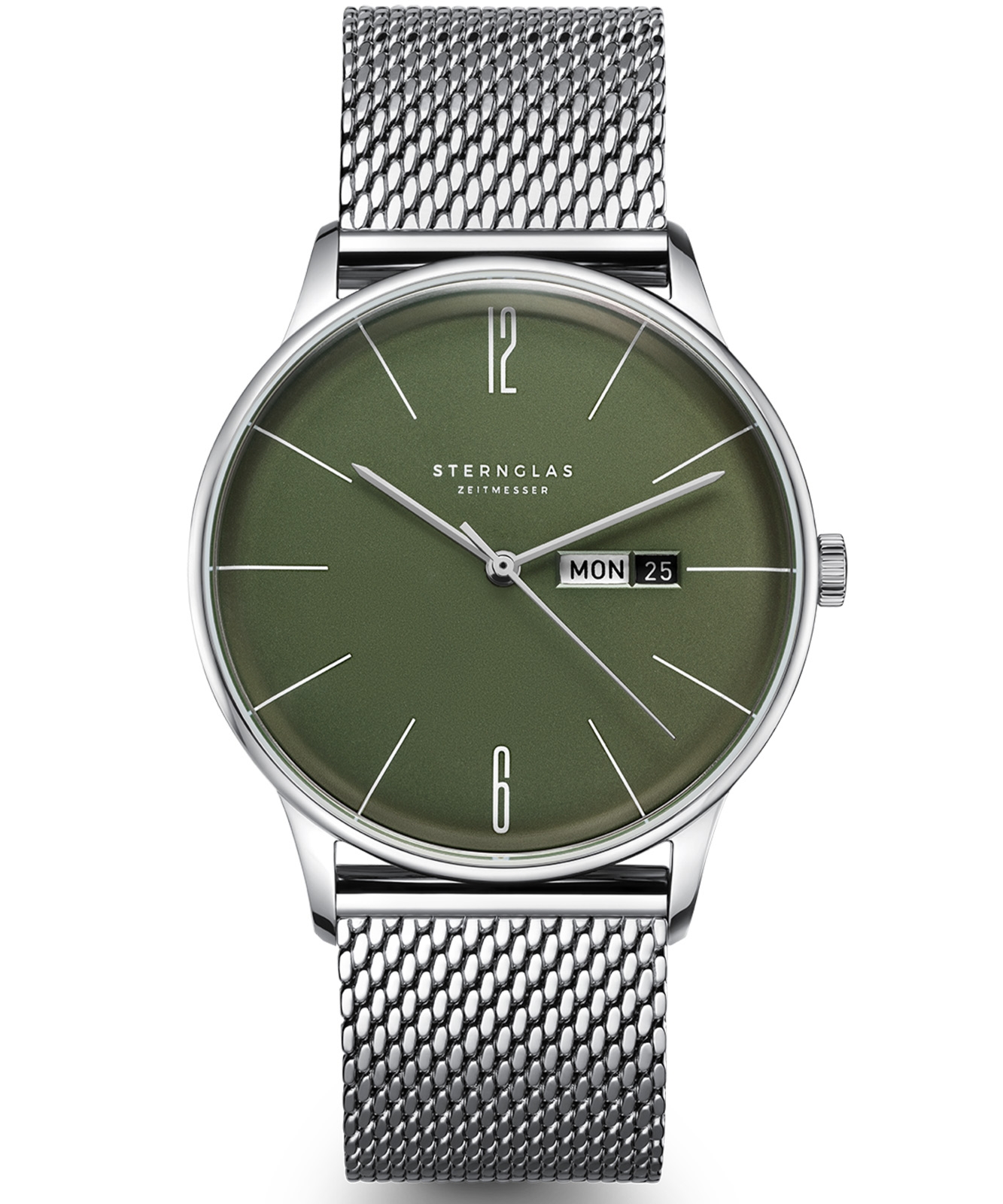 Zegarek męski Sternglas Berlin Olive Green S01-BE08-MI04