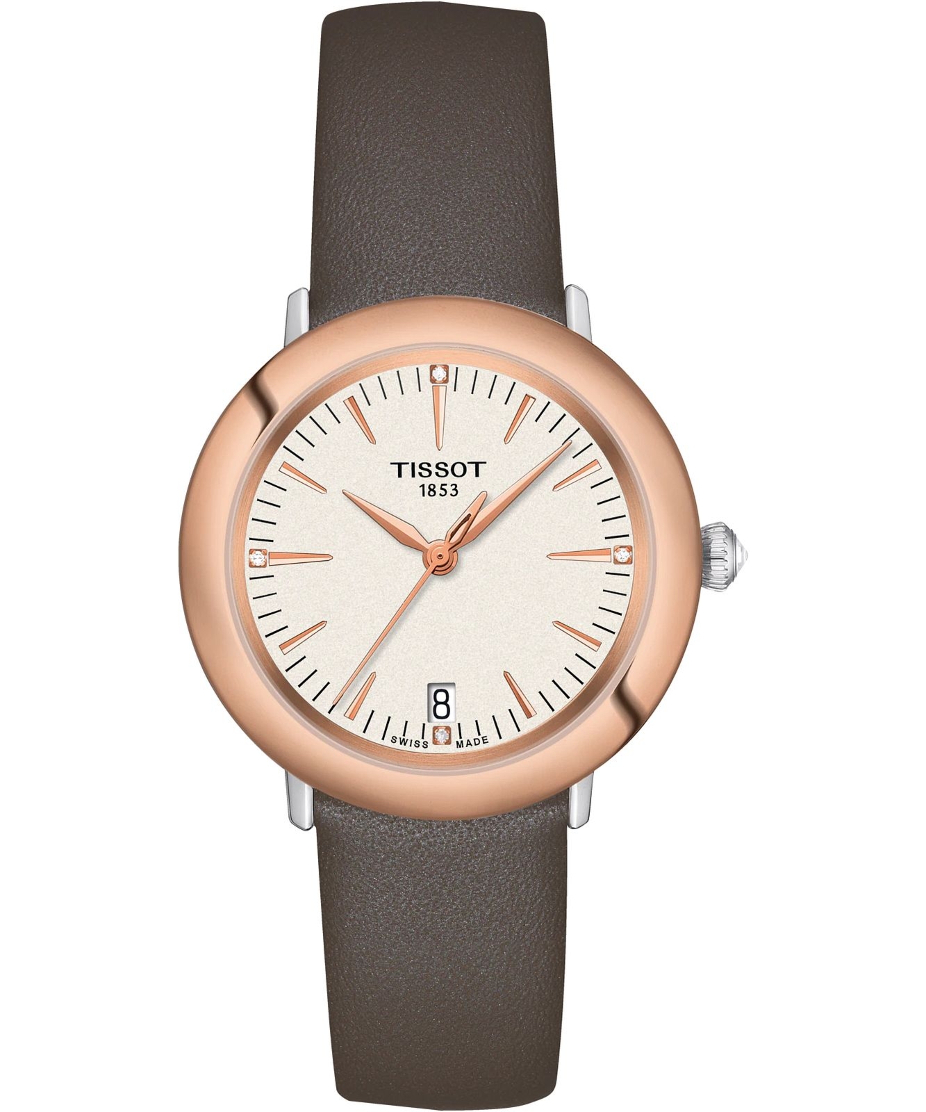 Zegarek damski Tissot Glendora 18K Gold Diamonds T929.210.46.266.00 (T9292104626600)