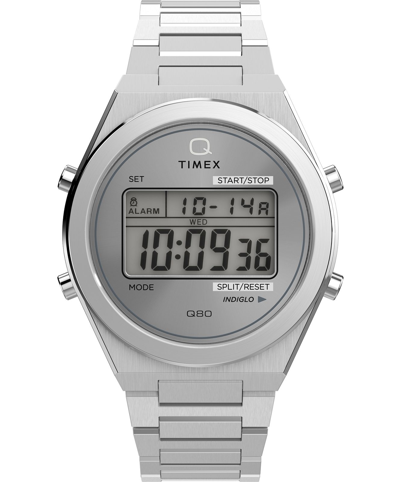 Zegarek męski Timex Q Timex® Q80 Continental 39 mm Stainless Steel Bracelet TW2Y09800