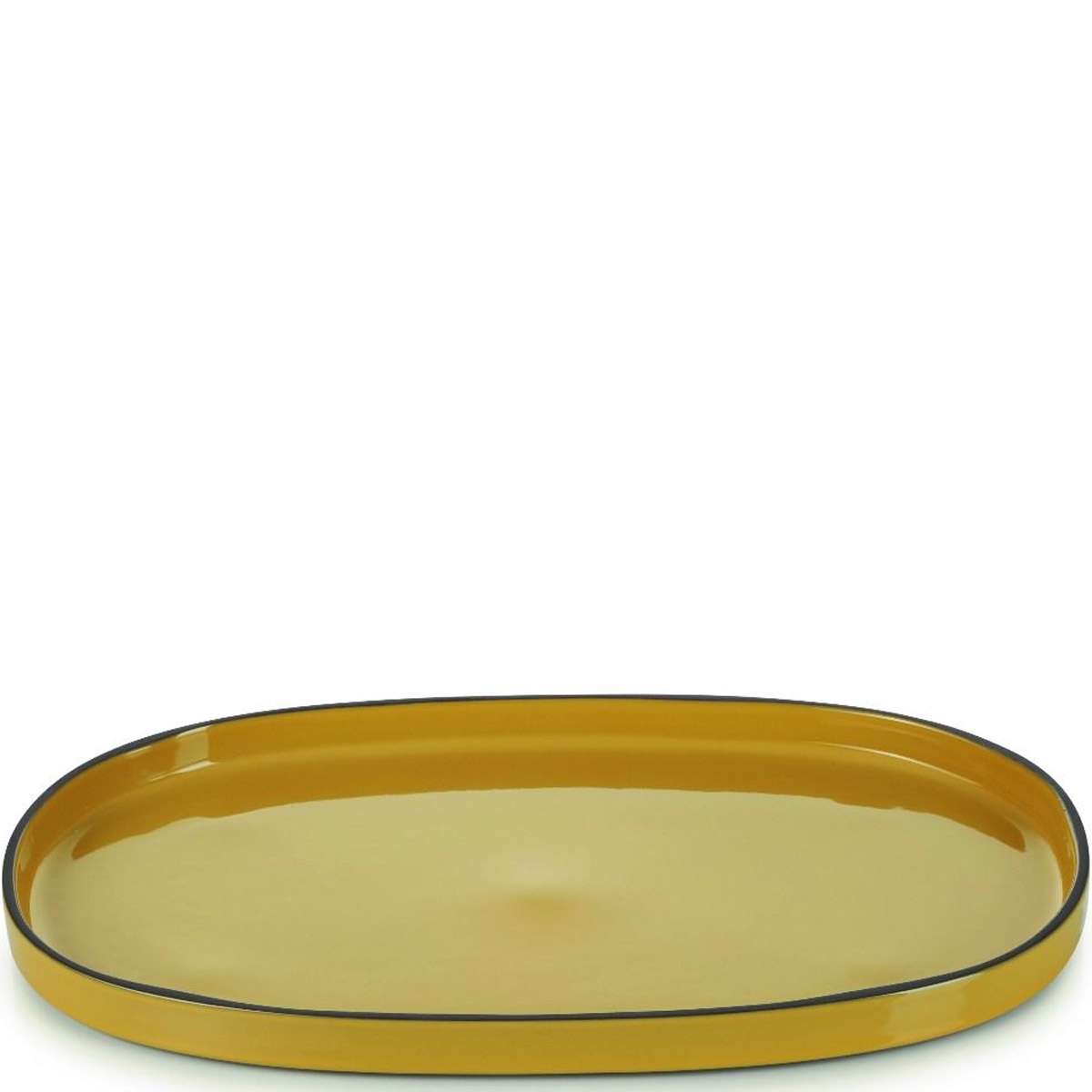 Półmisek owalny z rantem 35 x 21 cm caractere revol kurkuma (rv-652764-4) - tytuł obrazka Półmisek owalny z rantem 35 x 21 cm caractere revol kurkuma (rv-652764-4)