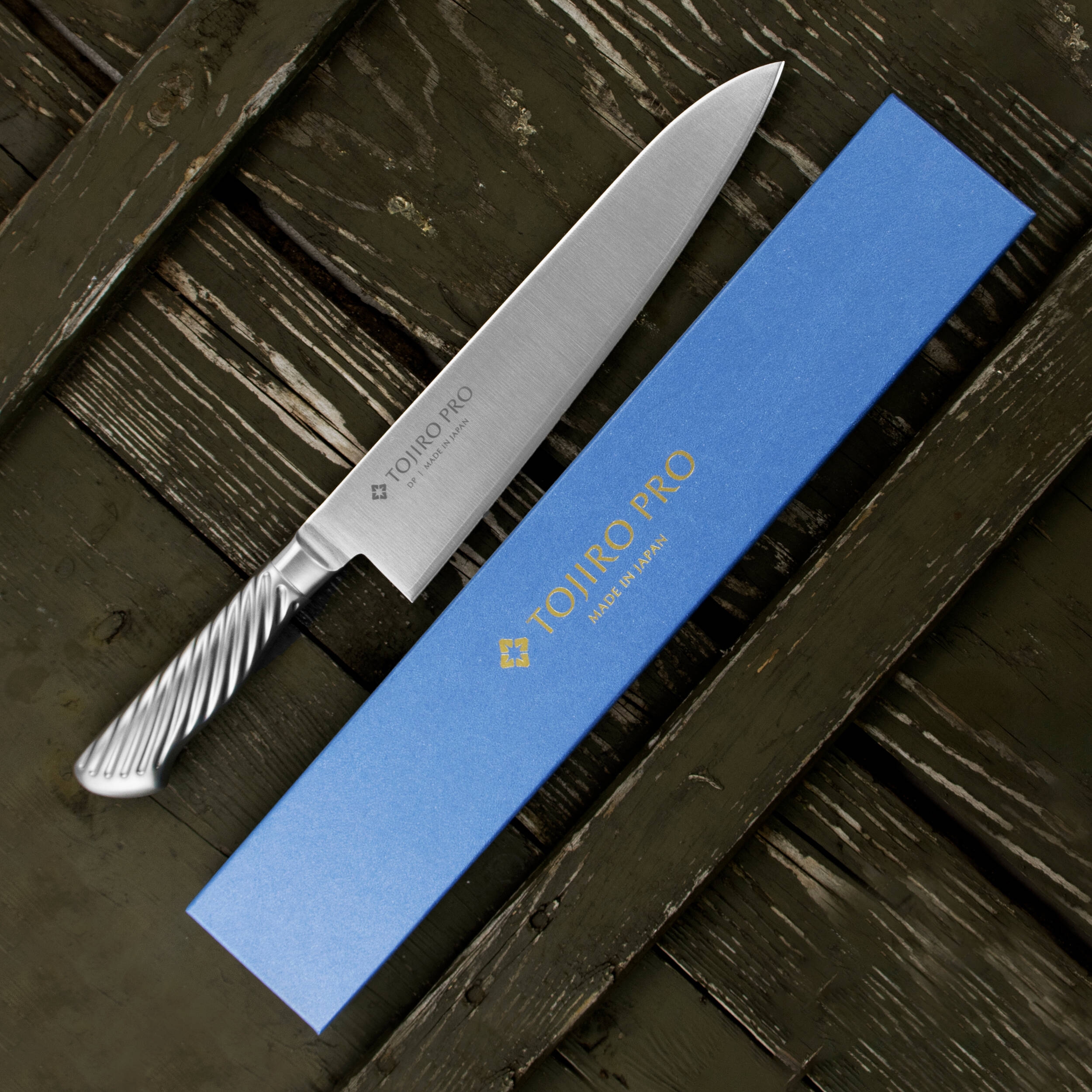 Nóż szefa kuchni 24 cm, stal japońska vg-10 tojiro pro (f-890) - tytuł obrazka Nóż szefa kuchni 24 cm, stal japońska vg-10 tojiro pro (f-890)