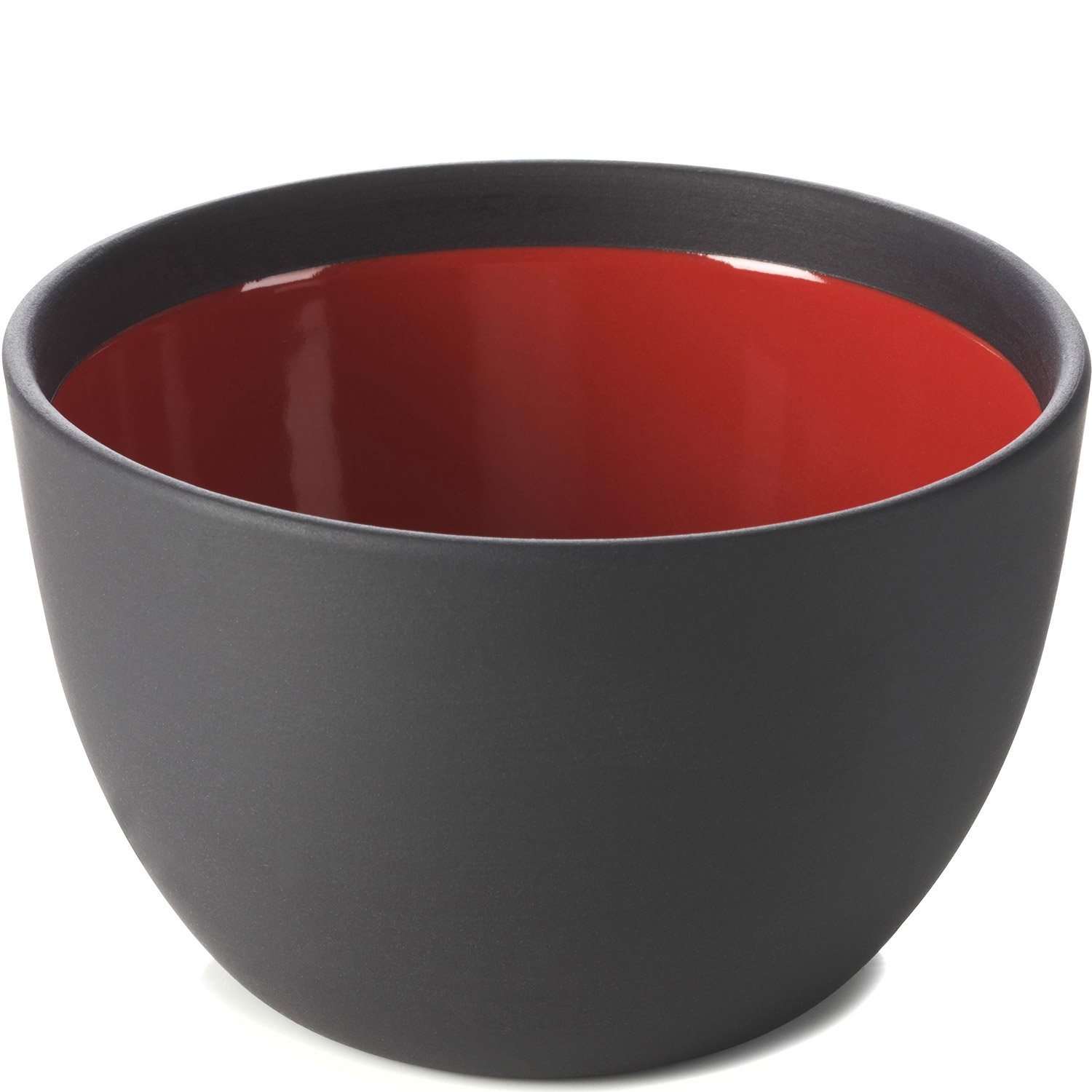 Salaterka porcelanowa 300 ml solid & likid revol, czarna, czerwone wnętrze (rv-646399-6) - tytuł obrazka Salaterka porcelanowa 300 ml solid & likid revol, czarna, czerwone wnętrze (rv-646399-6)