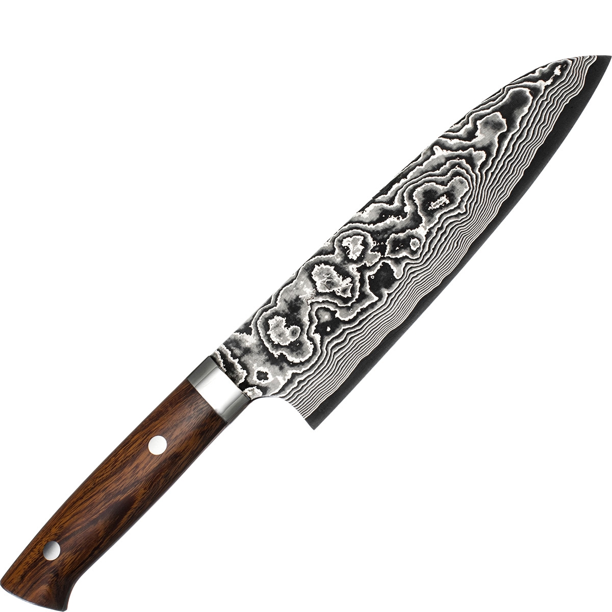 Ręcznie kuty nóż santoku 18 cm takeshi saji iw stal vg-10 (h-v10d-sa-180iw) - tytuł obrazka Ręcznie kuty nóż santoku 18 cm takeshi saji iw stal vg-10 (h-v10d-sa-180iw)