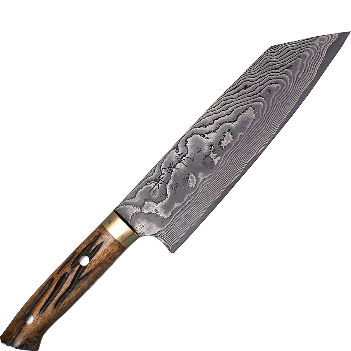 Nóż bunka kuty ręcznie 17 cm takeshi saji ybb stal vg-10 (ha-466) - tytuł obrazka Nóż bunka kuty ręcznie 17 cm takeshi saji ybb stal vg-10 (ha-466)