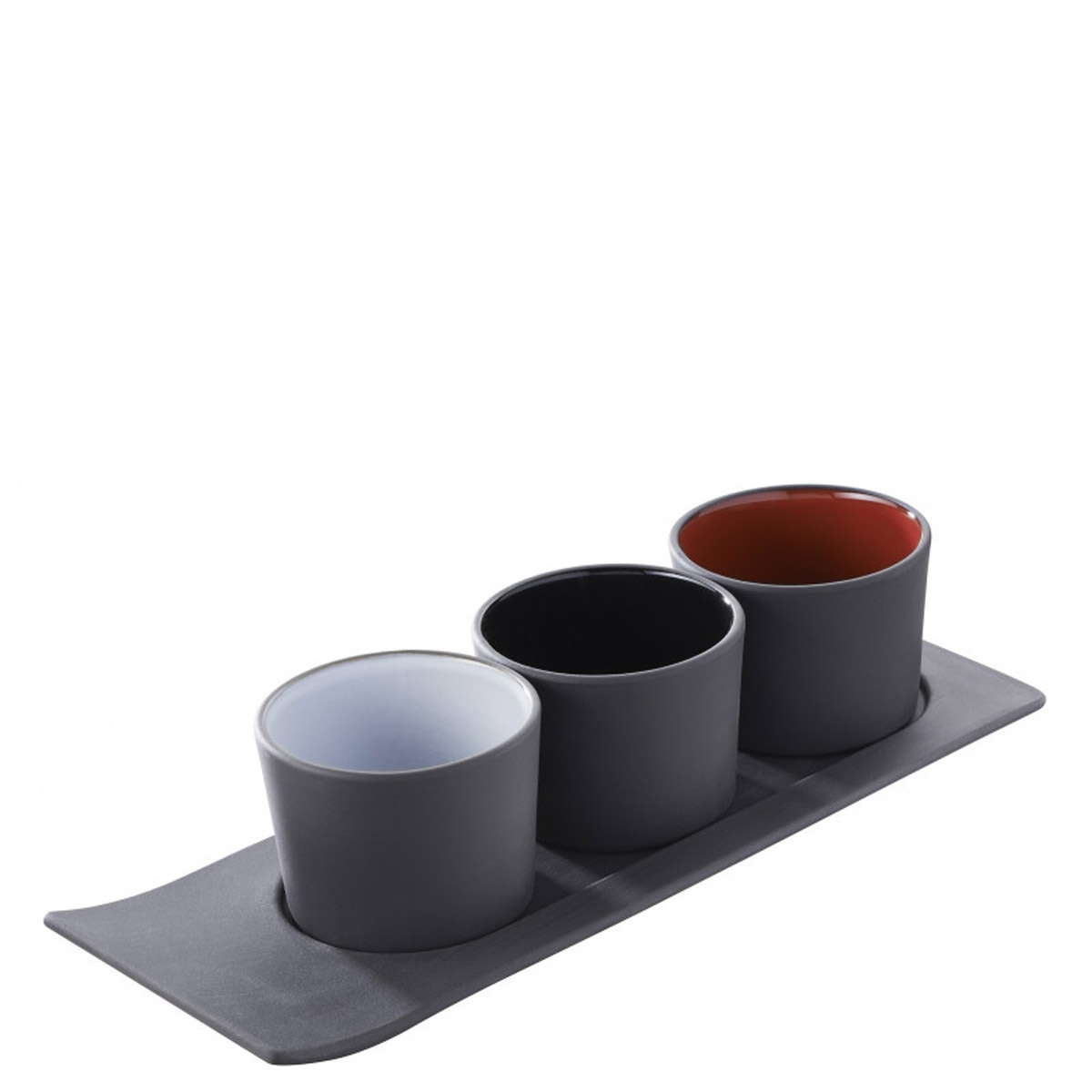 Naczynie porcelanowe na tapas solid & likid revol czerwone wnętrze (rv-646423-6) - tytuł obrazka Naczynie porcelanowe na tapas solid & likid revol czerwone wnętrze (rv-646423-6)