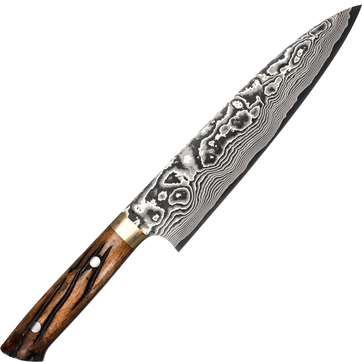 Długi nóż szefa kuchni kuty ręcznie 24 cm takeshi saji ybb stal vg-10 (ha-469) - tytuł obrazka Długi nóż szefa kuchni kuty ręcznie 24 cm takeshi saji ybb stal vg-10 (ha-469)