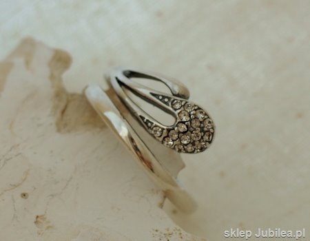 SABINE - srebrny pierścionek z cyrkoniami