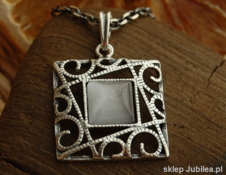 AZURRA - srebrny wisior z kocim okiem