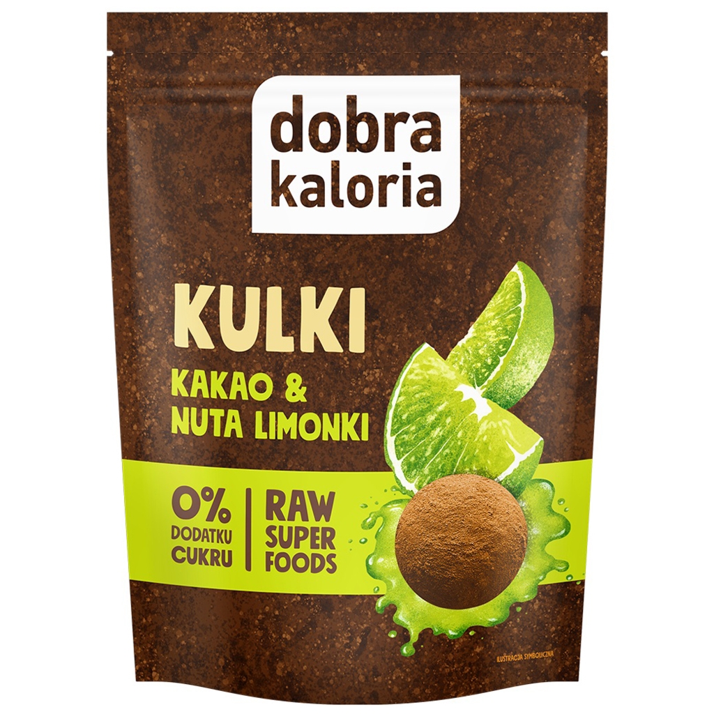 Kulki Kakao&Nuta limonki bez cukru 65 g - Dobra Kaloria