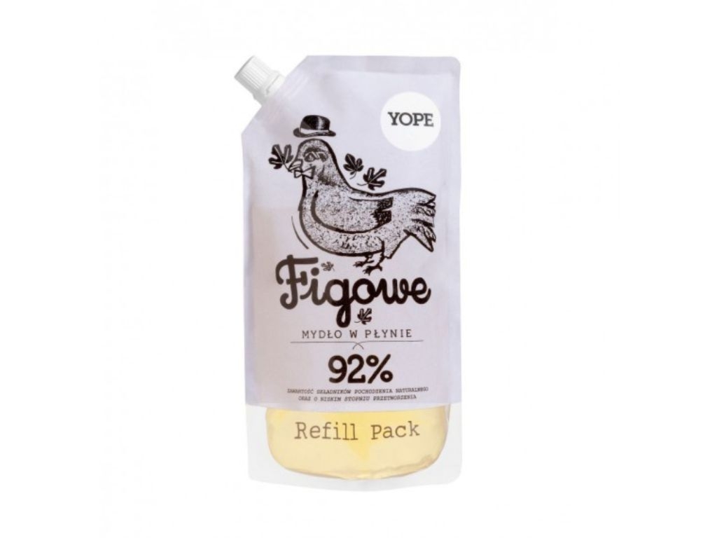 YOPE Mydło naturalne w płynie figa refill 500ml