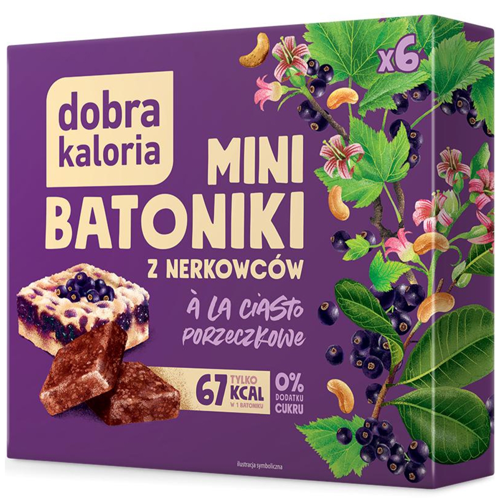 Mini batoniki ala ciasto porzeczkowe bez dodatku cukru 108 g - Dobra Kaloria