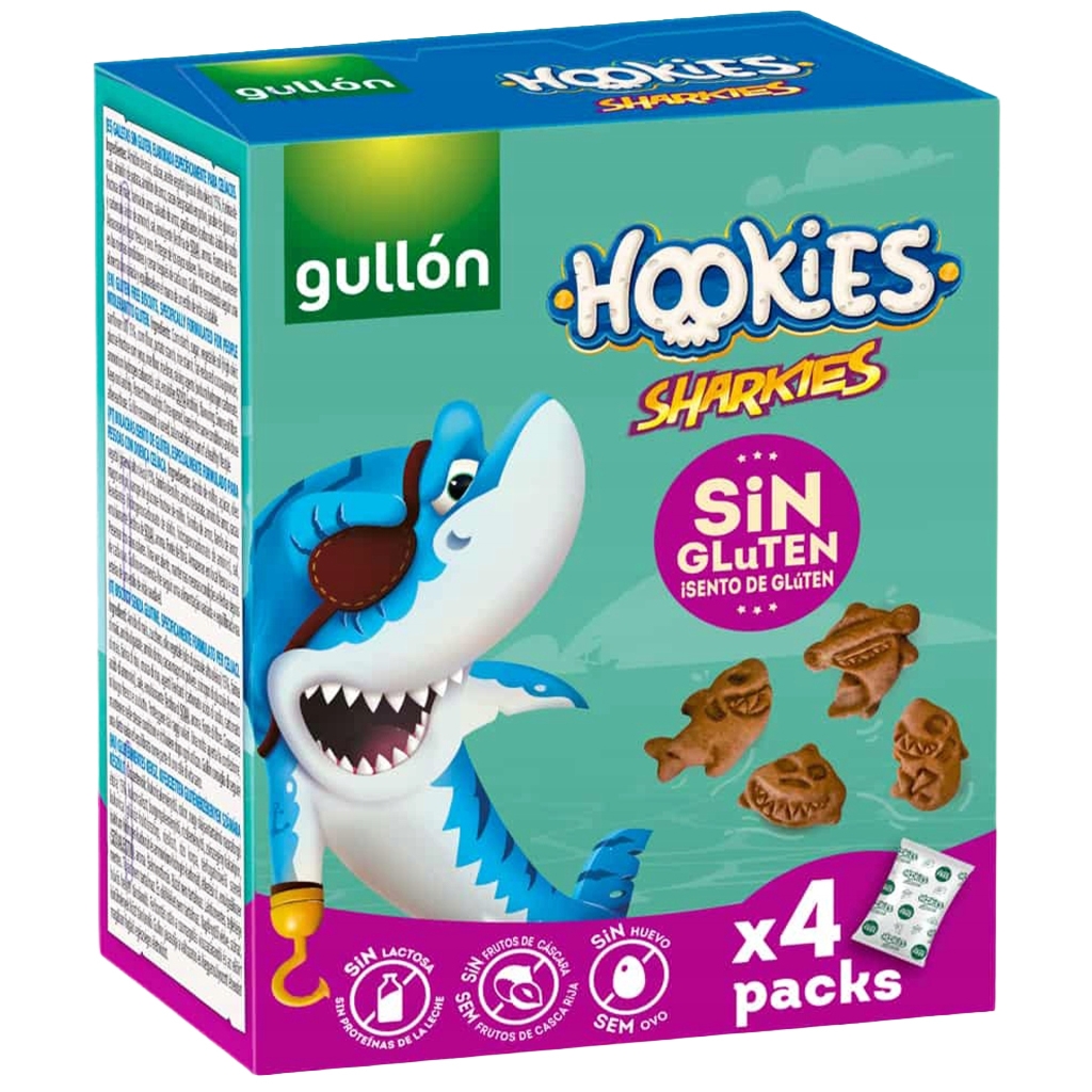 Gullón Ciasteczka Sharkies bezglutenowe 4 x 40 g - Gullón