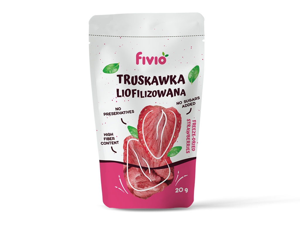 Truskawka liofilizowana 20g - Fivio