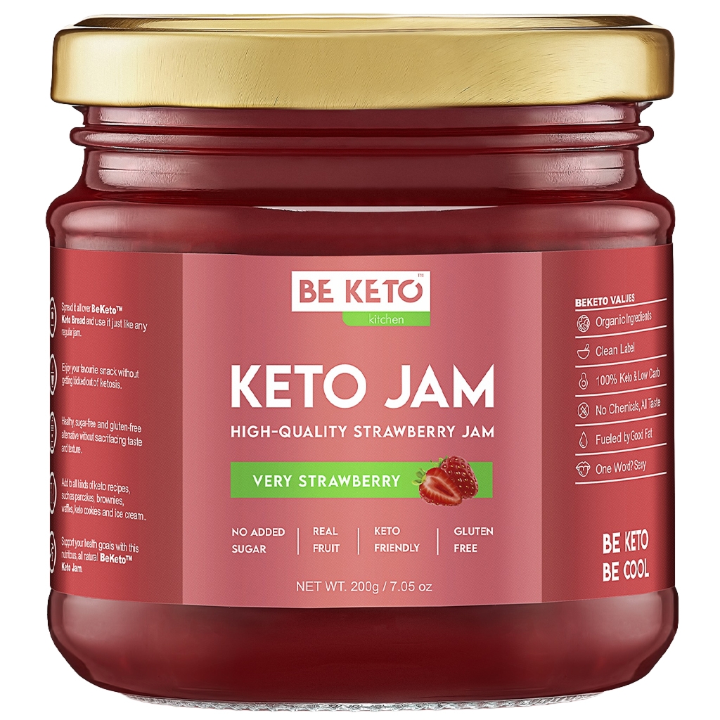 BE KETO Keto Dżem Truskawkowy 200 g