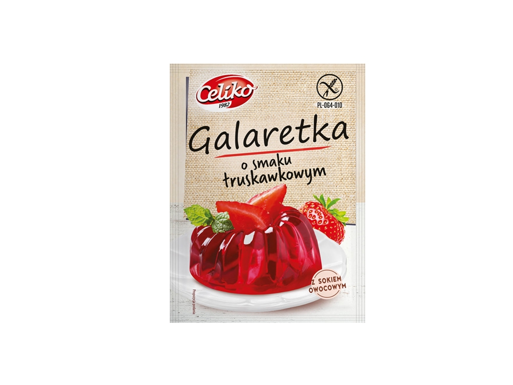 Galaretka o smaku truskawkowym 75g - Celiko