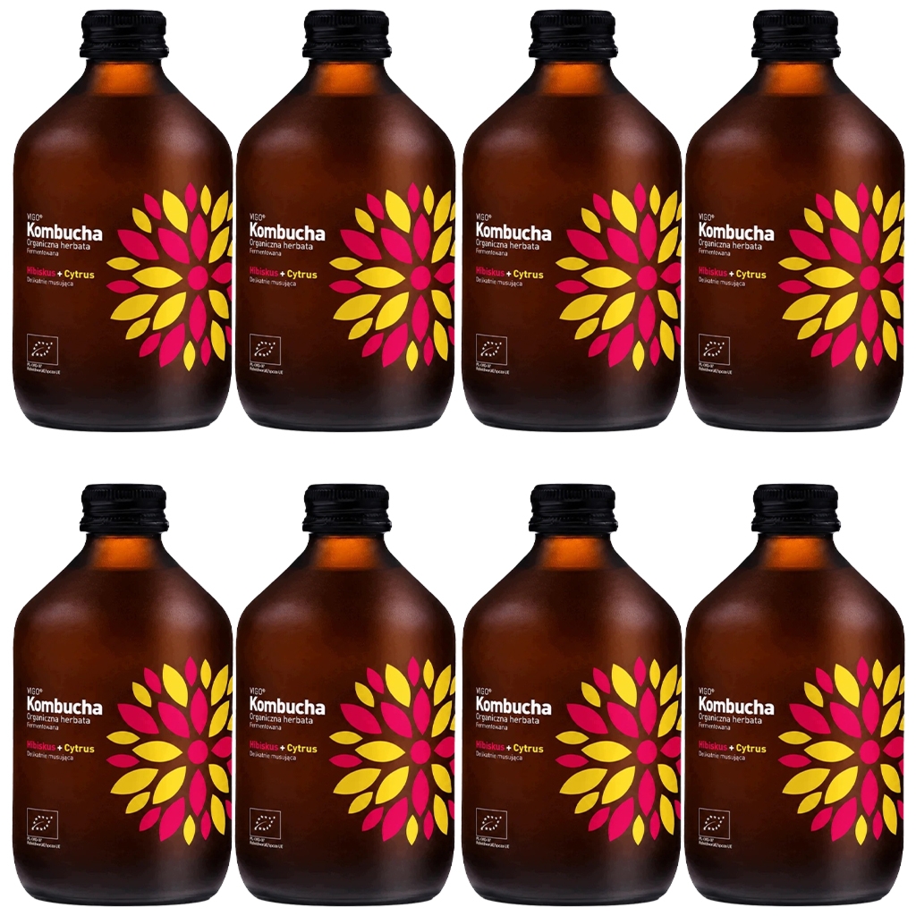 VIGO Kombucha BIO Hibiskus+Cytrus 330ml 8 szt - Vigo