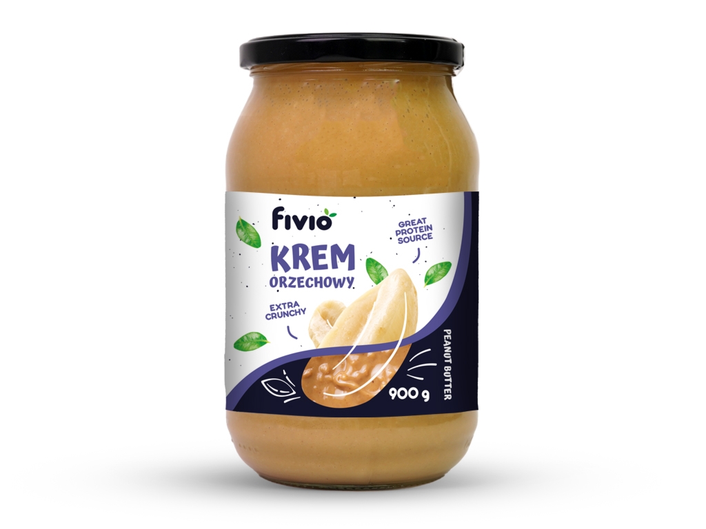 Krem orzechowy crunchy 900g - Fivio
