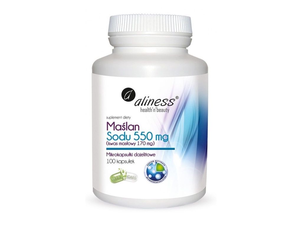 Maślan sodu 550mg 100kaps. Aliness - Aliness