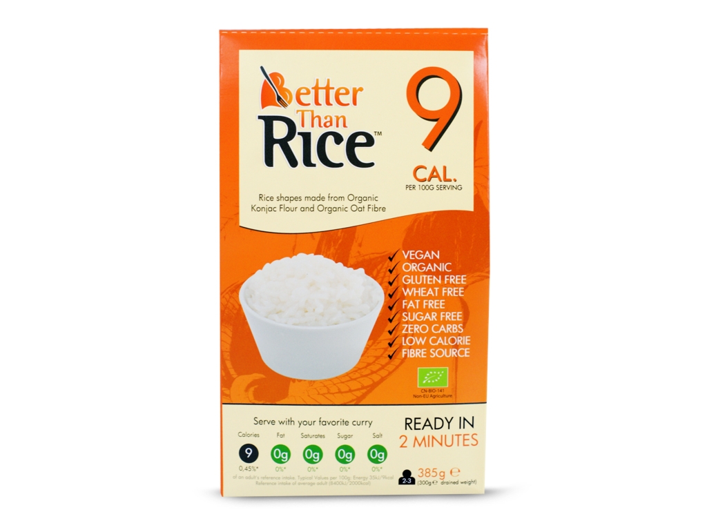BETTER THAN FOODS BIO Makaron konjac w kszt. ryżu bezgl. 385g - Better Than Foods