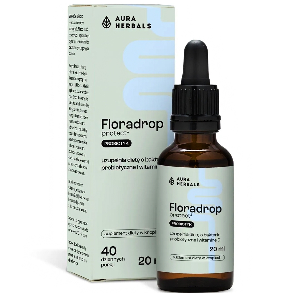 Floradrop protect¹, probiotyk, krople 20 ml - Aura Herbals
