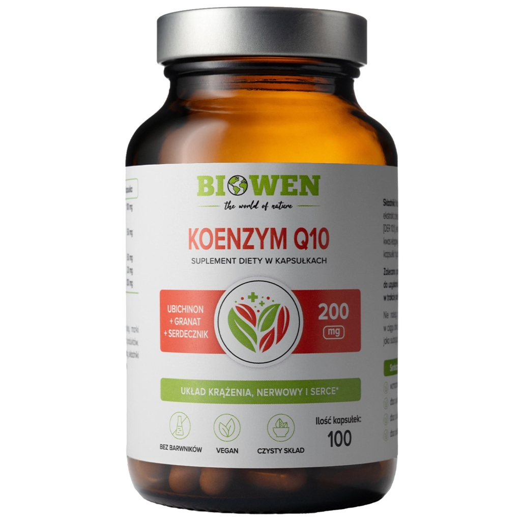 Koenzym Q10 - 100mg  100 kapsułek 40,7g - Biowen