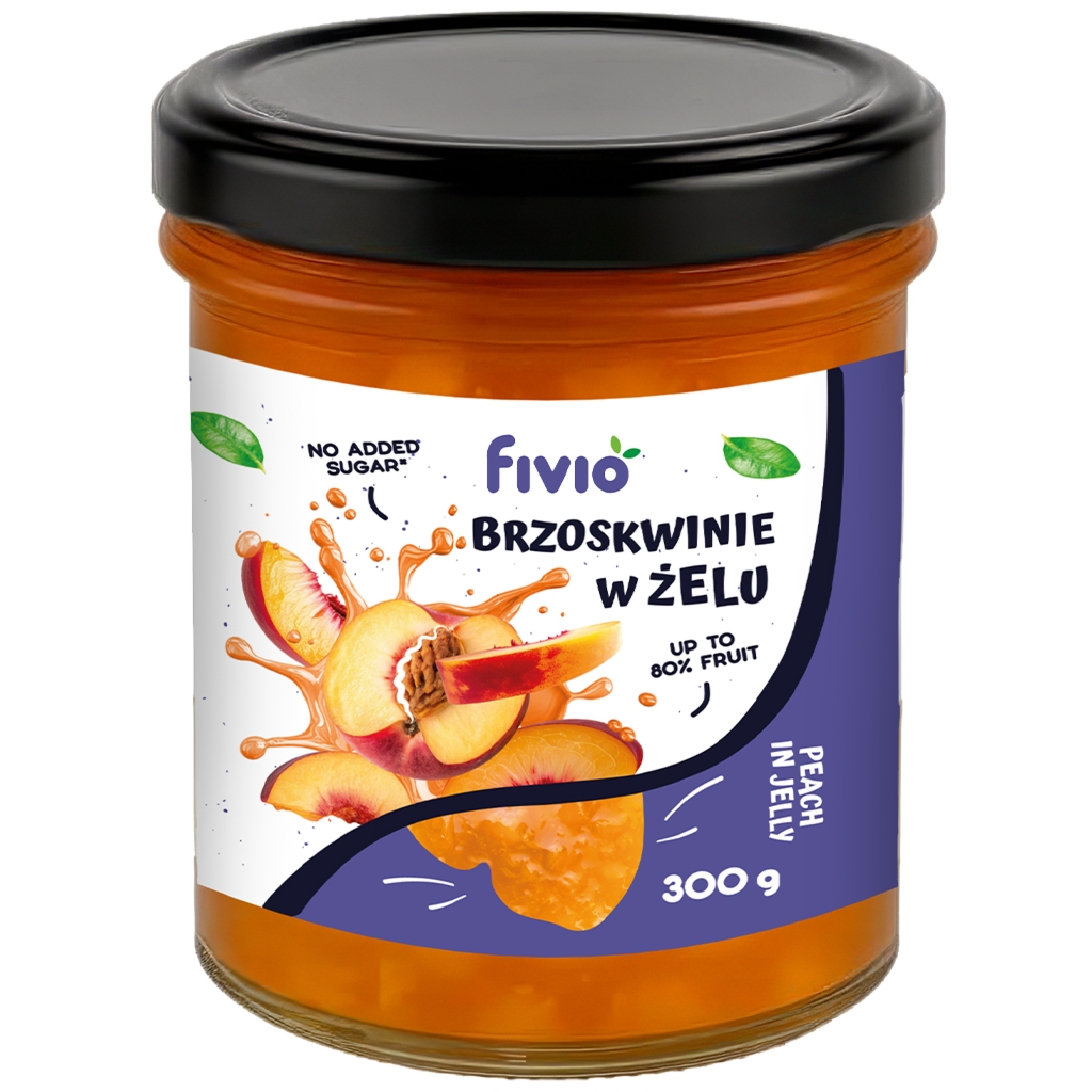 fivio Owoce w żelu - brzoskwinia 300g - Fivio
