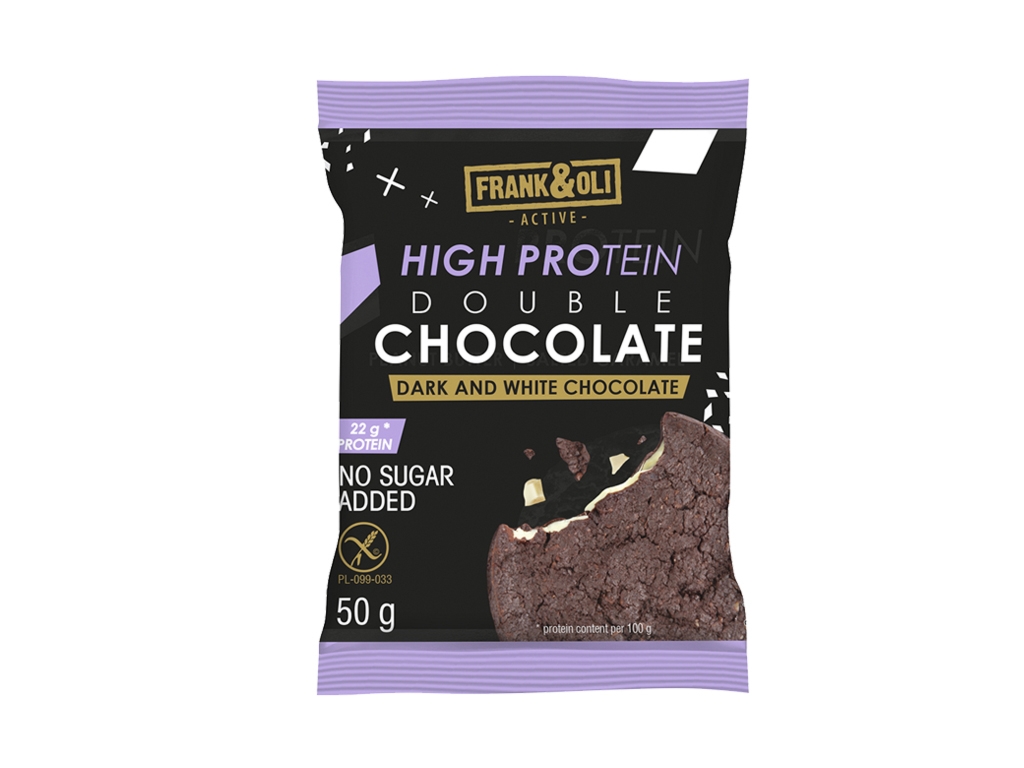 Ciastko proteinowe podwójnie czekoladowe 50g - Frank&oli