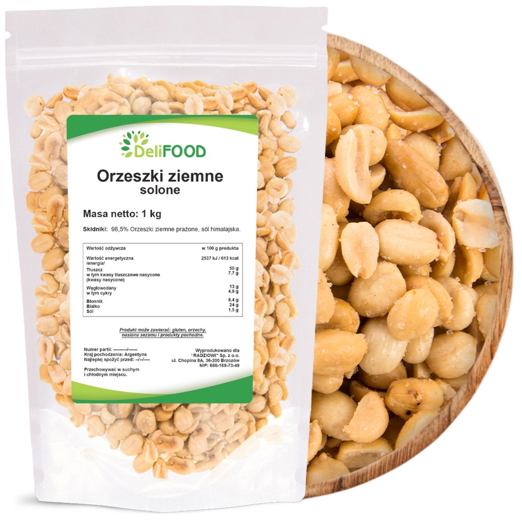 Orzechy ziemne solone 1000g - Delifood