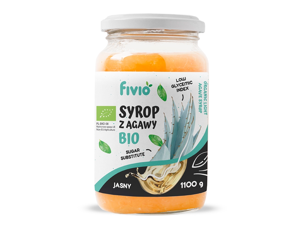 BIO Syrop z agawy jasny 1100g - Fivio