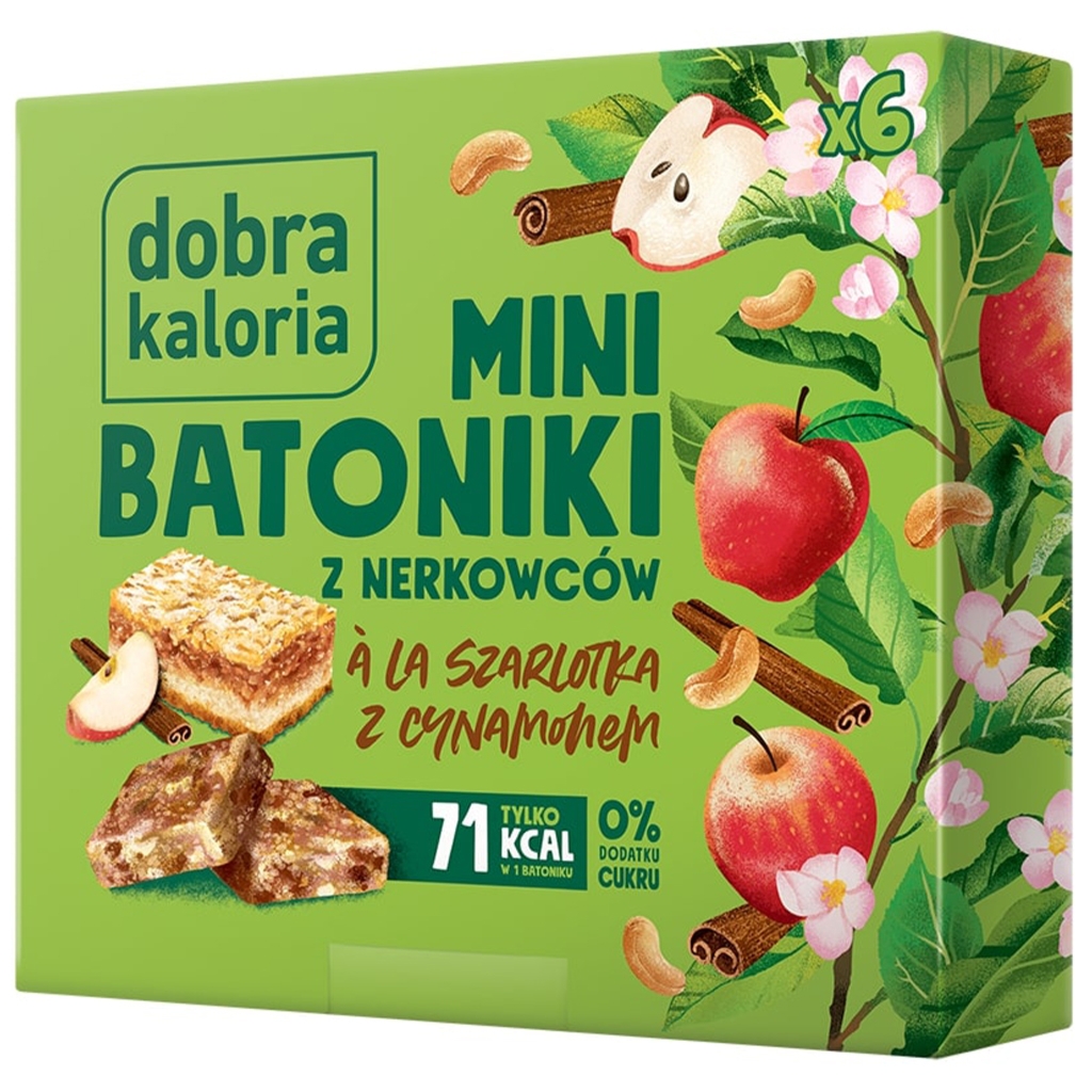 Mini batoniki z orzechów a'la szarlotka 102g - Dobra Kaloria
