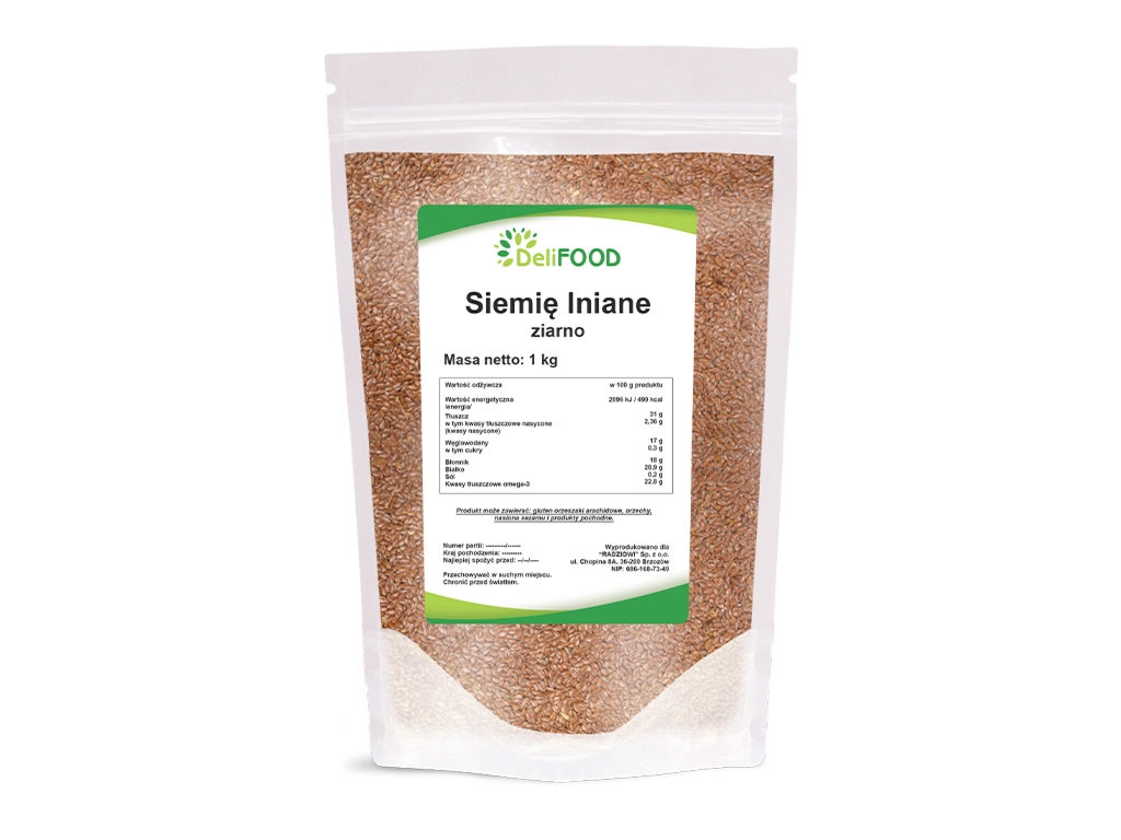 Siemię lniane 1kg - Delifood