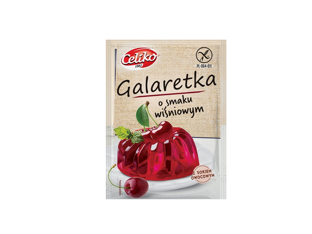 Galaretka o smaku wiśniowym 75g - Celiko