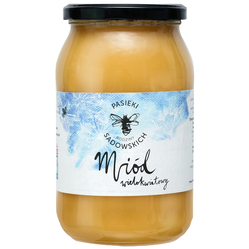 PASIEKI RODZINY SADOWSKICH Miód wielokwiatowy 1200g - Pasieki Rodziny Sadowskich