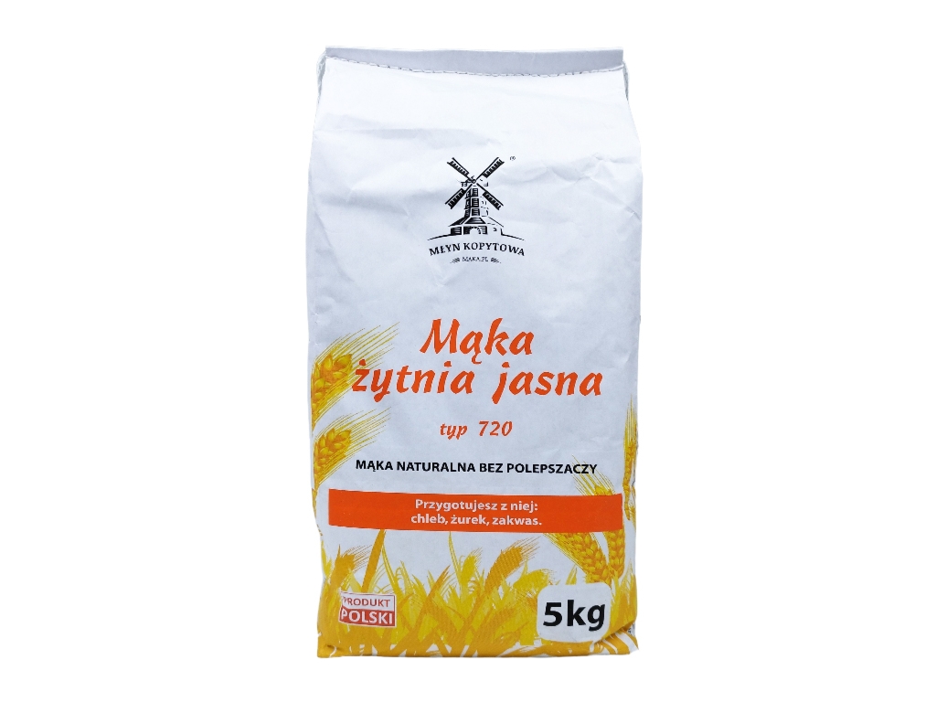 Mąka żytnia typ 720 5kg - Cosdlazdrowia.pl